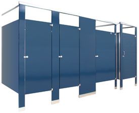 Powder Coated Steel Toilet Partitions - modlar.com