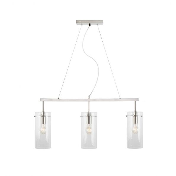 Effimero Three Light Hanging Island Pendant Linear Fixture Effimero Three Light Hanging Island Pendant Linear Fixture