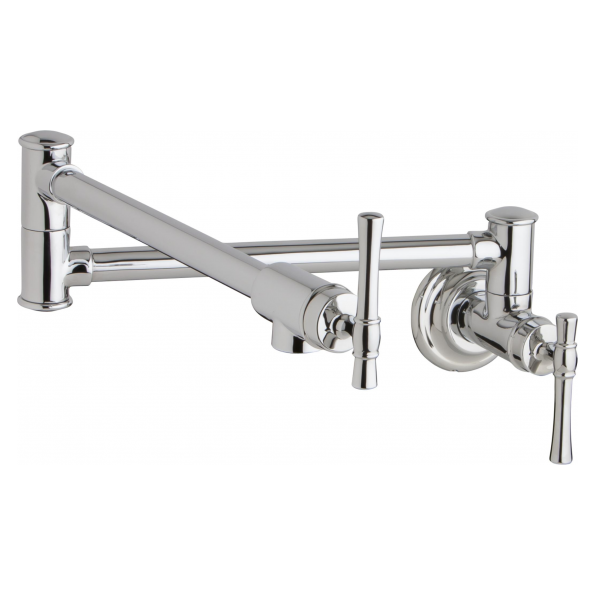 Elkay Explore Wall Mount Pot Filler Kitchen Faucet With Lever
