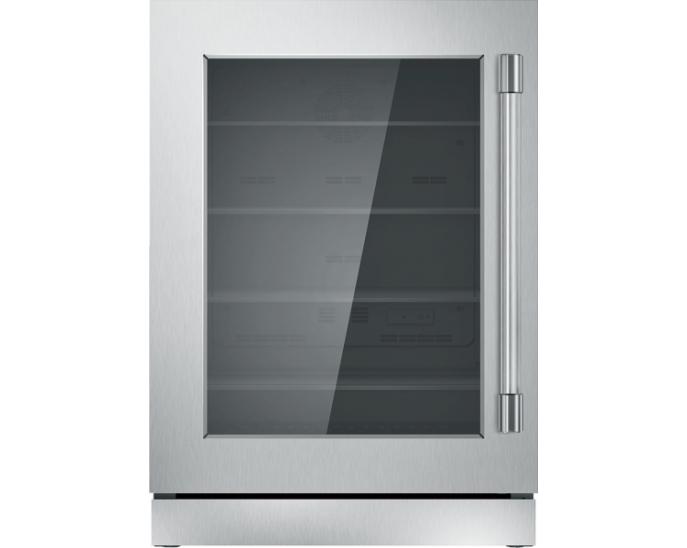 24 inch Professional Under Counter Left Hinge Glass Door Refrigerator