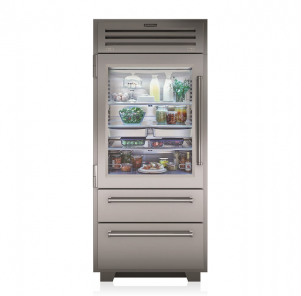 36" PRO Refrigerator/Freezer with Glass Door PRO3650G
