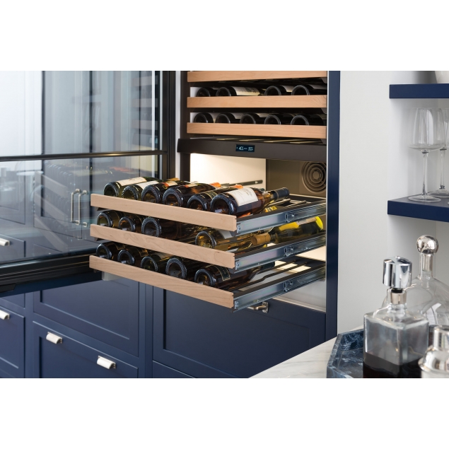 30" Designer Wine Storage with Refrigerator/Freezer Drawers Panel