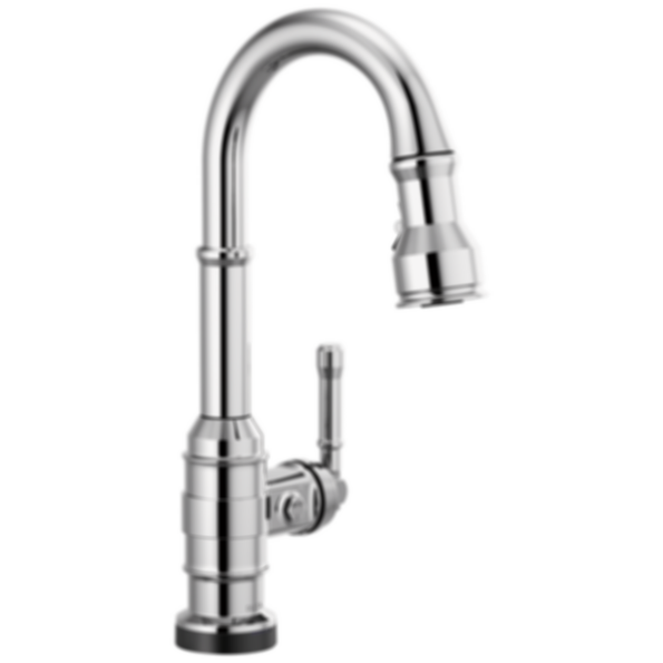 BRODERICK Single Handle Pull-Down Bar/Prep Faucet With Touch2O Technology - 9990T-DST