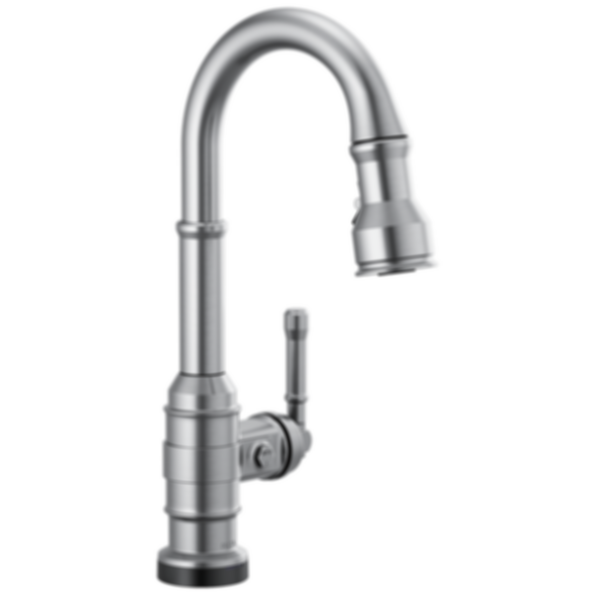 BRODERICK Single Handle Pull-Down Bar/Prep Faucet With Touch2O Technology - 9990T-DST
