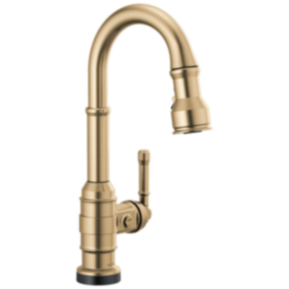 BRODERICK Single Handle Pull-Down Bar/Prep Faucet With Touch2O Technology - 9990T-DST