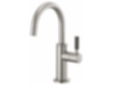 LITZE® Beverage Faucet with Arc Spout and Knurled Handle - 61343LF-PC