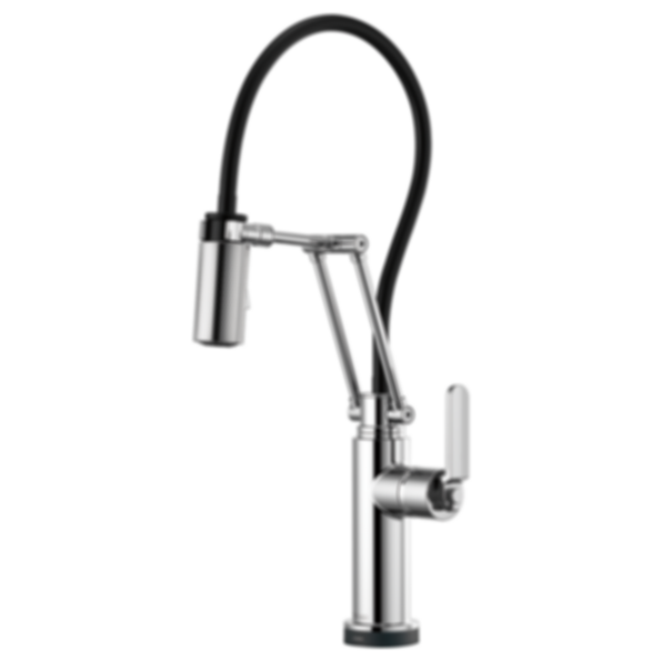 LITZE® Smarttouch® Articulating Faucet With Industrial Handle - 64244LF-PC