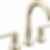 TRINSIC® Two Handle Widespread Bathroom Faucet with Arc Spout and Lever Handles - 3559-MPU-DST