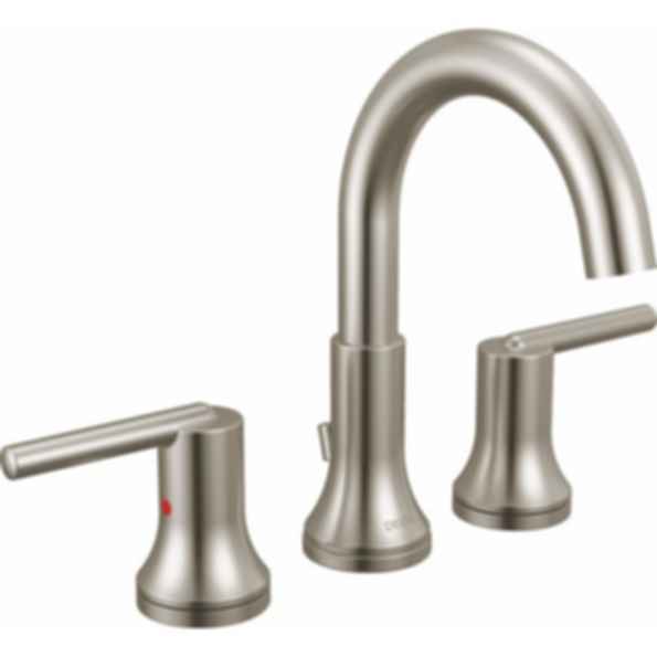 TRINSIC® Two Handle Widespread Bathroom Faucet with Arc Spout and Lever Handles - 3559-MPU-DST