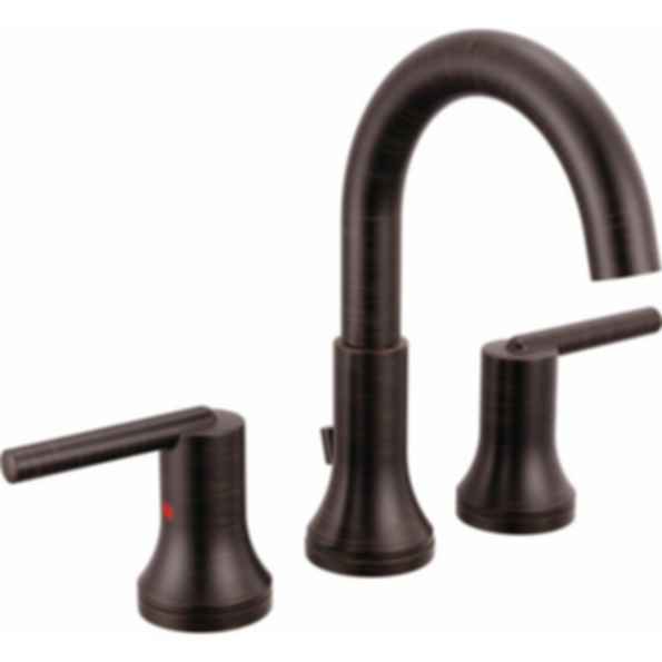 TRINSIC® Two Handle Widespread Bathroom Faucet with Arc Spout and Lever Handles - 3559-MPU-DST