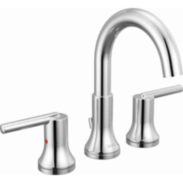 TRINSIC® Two Handle Widespread Bathroom Faucet with Arc Spout and Lever Handles - 3559-MPU-DST