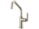 LITZE® Bar Faucet with Angled Spout and Knurled Handle - 61063LF-PC