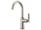 LITZE® Bar Faucet With Arc Spout And Knurled Handle - 61043LF-PC