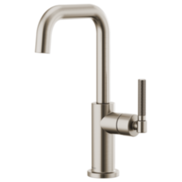 LITZE® Bar Faucet with Square Spout and Knurled Handle - 61053LF-PC