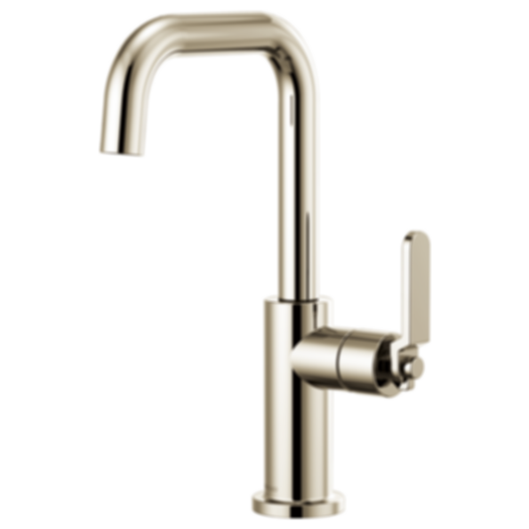 LITZE® Bar Faucet with Square Spout and Industrial Handle - 61054LF-PC