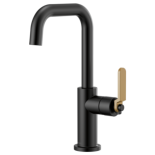 LITZE® Bar Faucet with Square Spout and Industrial Handle - 61054LF-PC