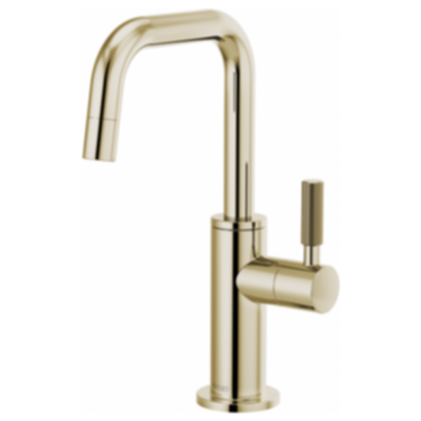 LITZE® Beverage Faucet with Square Spout and Knurled Handle - 61353LF-C