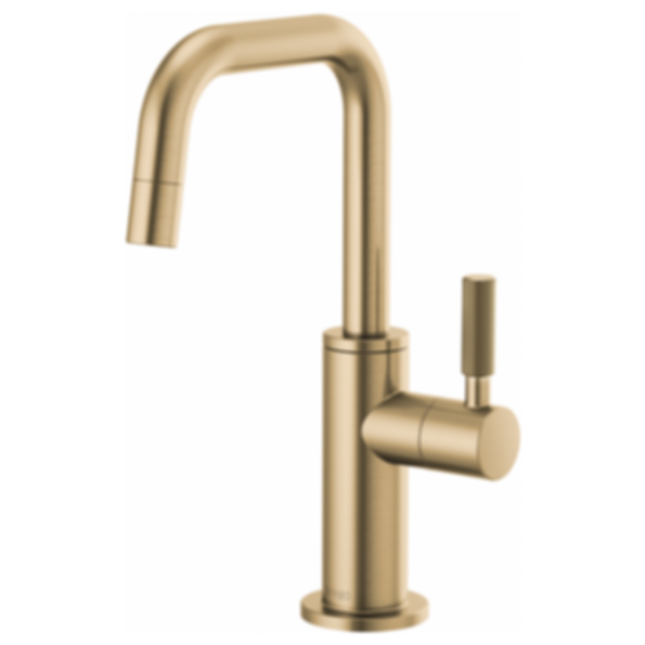 LITZE® Beverage Faucet with Square Spout and Knurled Handle - 61353LF-C