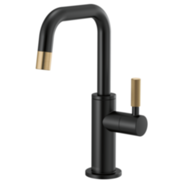 LITZE® Beverage Faucet with Square Spout and Knurled Handle - 61353LF-C