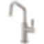 LITZE® Beverage Faucet with Angled Spout and Knurled Handle - 61363LF-C-C
