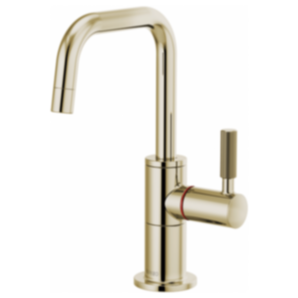 LITZE® Instant Hot Faucet with Square Spout and Knurled Handle - 61353LF-H