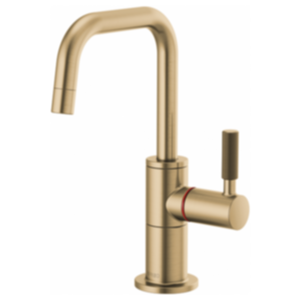 LITZE® Instant Hot Faucet with Square Spout and Knurled Handle - 61353LF-H