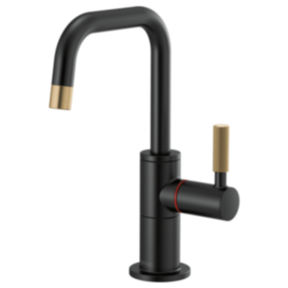 LITZE® Instant Hot Faucet with Square Spout and Knurled Handle - 61353LF-H