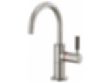 LITZE® Instant Hot Faucet With Arc Spout And Knurled Handle - 61343LF-H-H