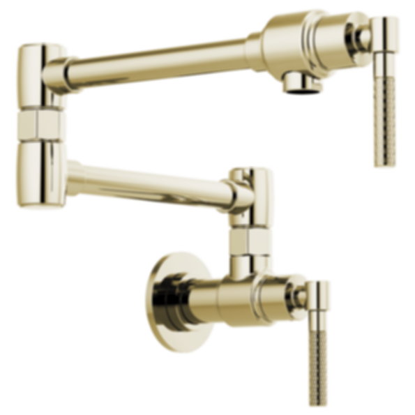 LITZE® Wall Mount Pot Filler With Knurled Handle - 62843LF-PC