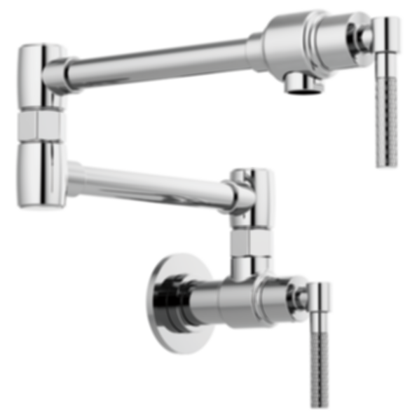 LITZE® Wall Mount Pot Filler With Knurled Handle - 62843LF-PC