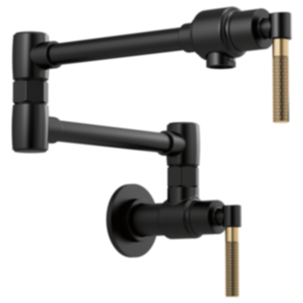 LITZE® Wall Mount Pot Filler With Knurled Handle - 62843LF-PC