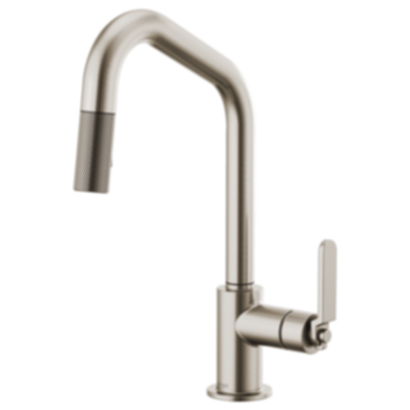 LITZE® Pull-Down Faucet With Angled Spout And Industrial Handle - 63064LF-PC