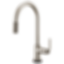 LITZE® SmartTouch® Pull-Down Faucet with Arc Spout and Industrial Handle - 64044LF-PC