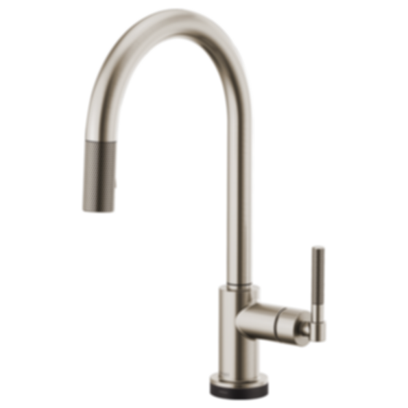 LITZE® SmartTouch® Pull-Down Faucet with Arc Spout and Knurled Handle - 64043LF-PC