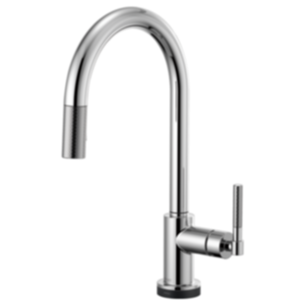 LITZE® SmartTouch® Pull-Down Faucet with Arc Spout and Knurled Handle - 64043LF-PC