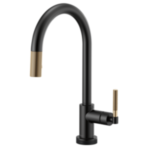 LITZE® SmartTouch® Pull-Down Faucet with Arc Spout and Knurled Handle - 64043LF-PC