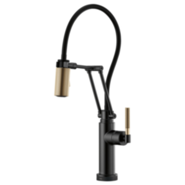LITZE® SmartTouch® Articulating Faucet with Knurled Handle - 64243LF-PC