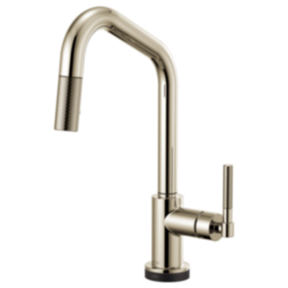 LITZE® SmartTouch® Pull-Down Faucet with Angled Spout and Knurled Handle - 64063LF-PC