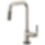 LITZE® SmartTouch® Pull-Down Faucet with Square Spout and Knurled Handle - 64053LF-PC