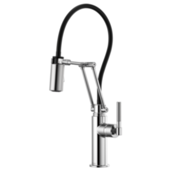 LITZE® Articulating Faucet with Knurled Handle - 63243LF-PC