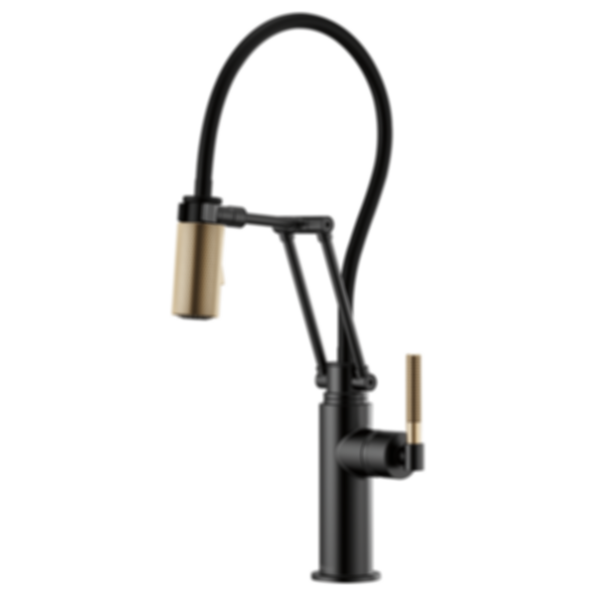 LITZE® Articulating Faucet with Knurled Handle - 63243LF-PC