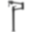 EURO Deck Mount Pot Filler Faucet - 62720LF-PC