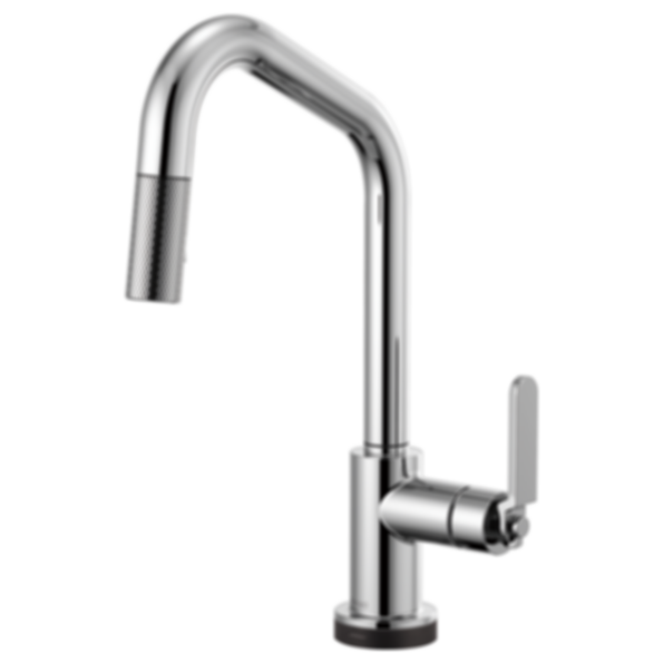 LITZE® SmartTouch® Pull-Down Faucet With Angled Spout And Industrial Handle - 64064LF-PC