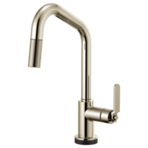 LITZE® SmartTouch® Pull-Down Faucet With Angled Spout And Industrial Handle - 64064LF-PC