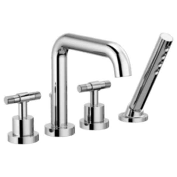 LITZE® 4-Hole Roman Tub with Hand Shower - T67435-LHP
