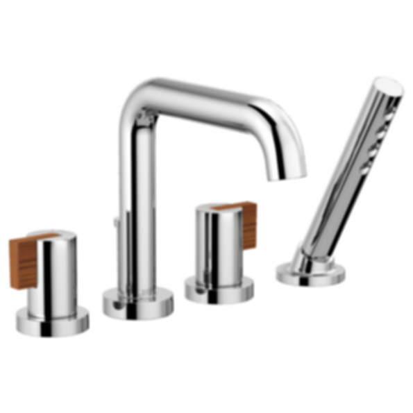 LITZE® 4-Hole Roman Tub with Hand Shower - T67435-LHP