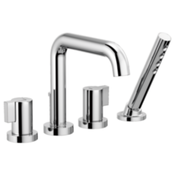 LITZE® 4-Hole Roman Tub with Hand Shower - T67435-LHP