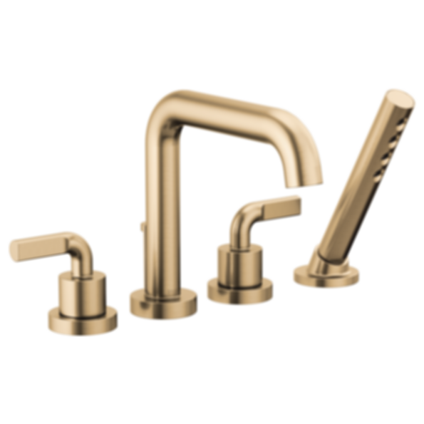 LITZE® 4-Hole Roman Tub with Hand Shower - T67435-LHP