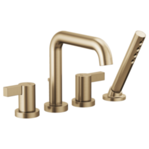 LITZE® 4-Hole Roman Tub with Hand Shower - T67435-LHP