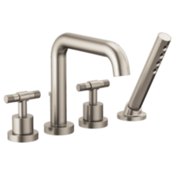 LITZE® 4-Hole Roman Tub with Hand Shower - T67435-LHP